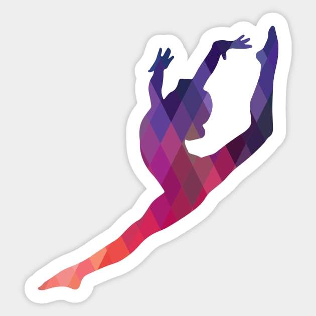 Leap Silhouette Sticker by sportartbubble